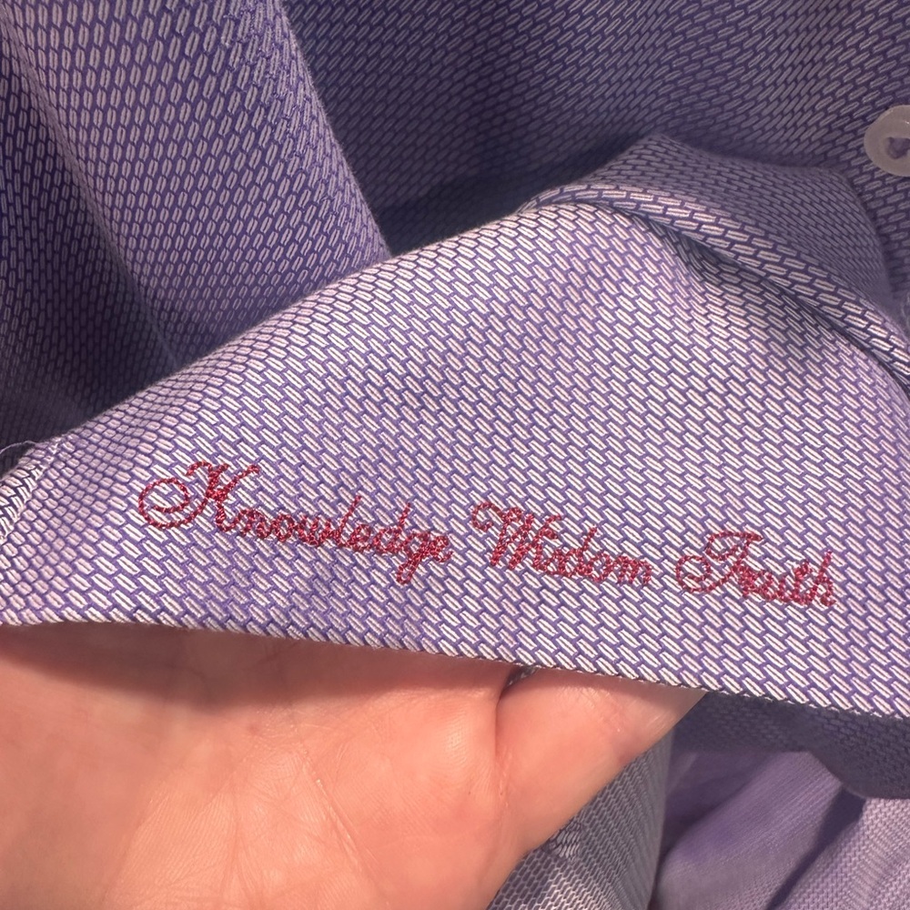 Robert Graham Button Down Dress Shirt Size 46/18 - Picture 4 of 6